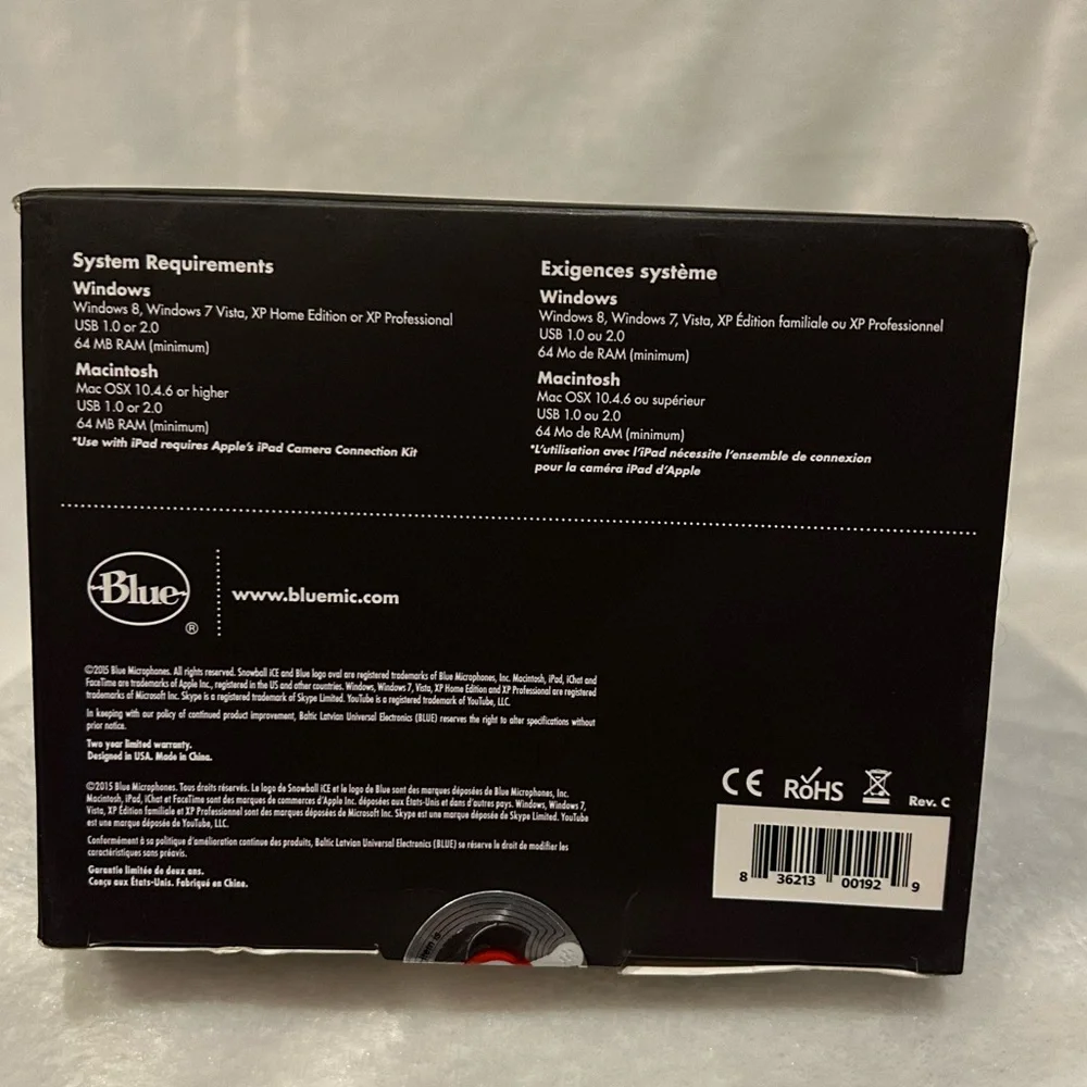 NEW Snowball Ice Black USB Microphone